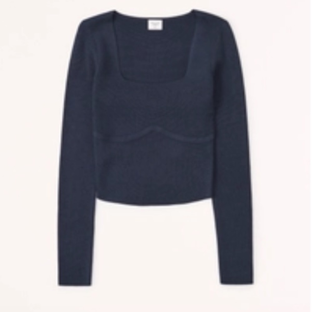 Long sleeve Portrait Neck Corset Top